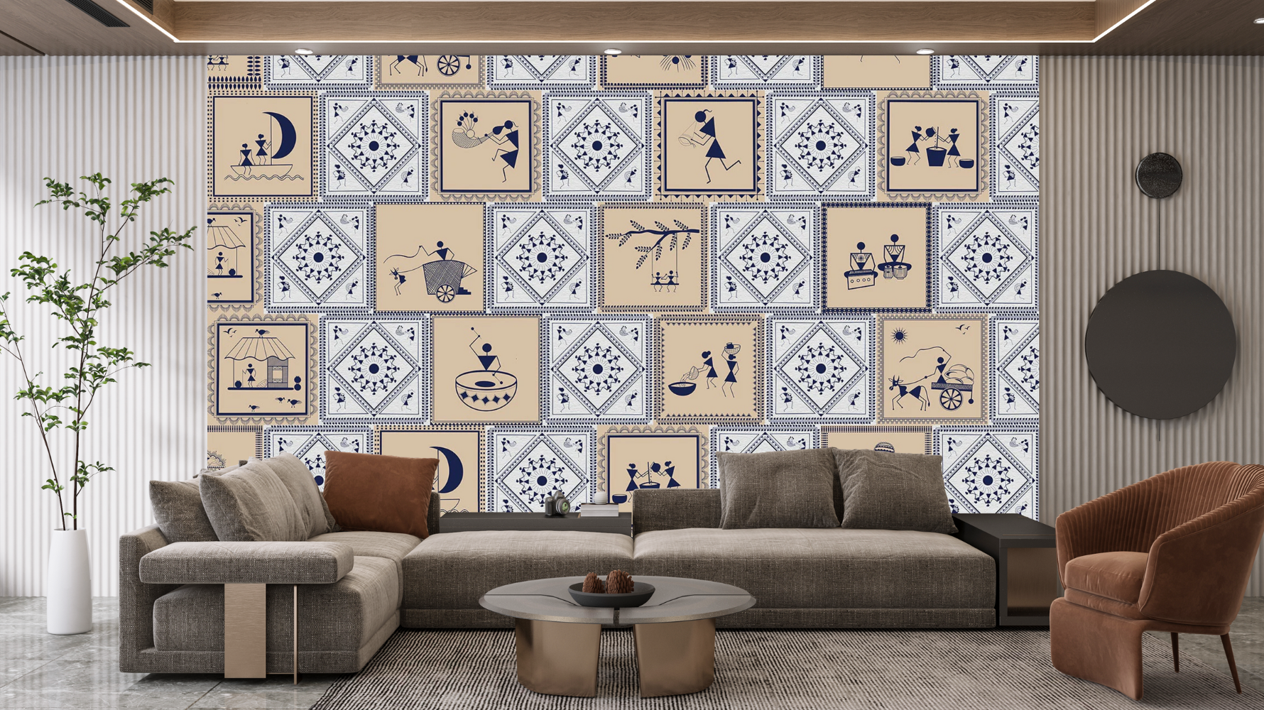 Warli Art: Celebrating the Heritage with Warli Art Inspired Wallpapers