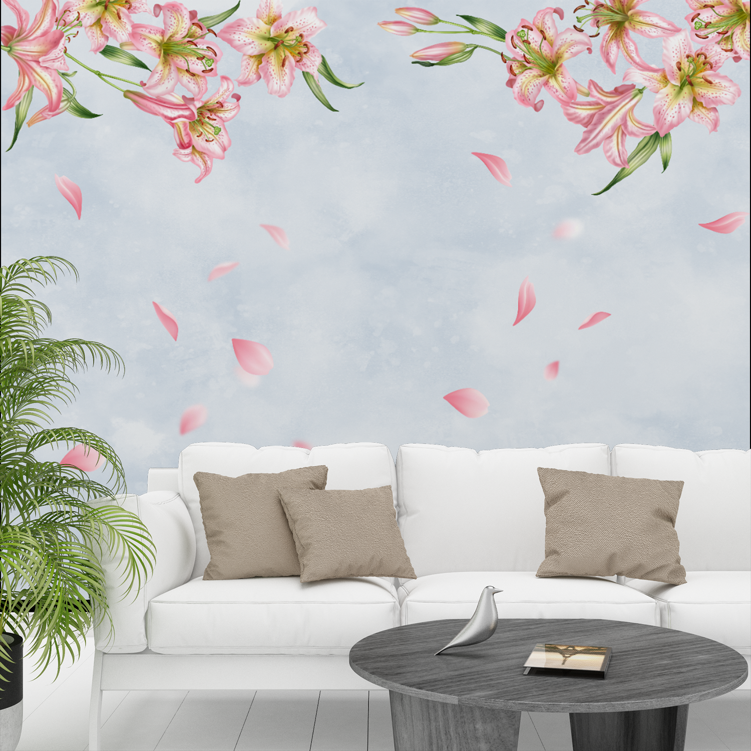 Stargazer Lily Border Wallpaper