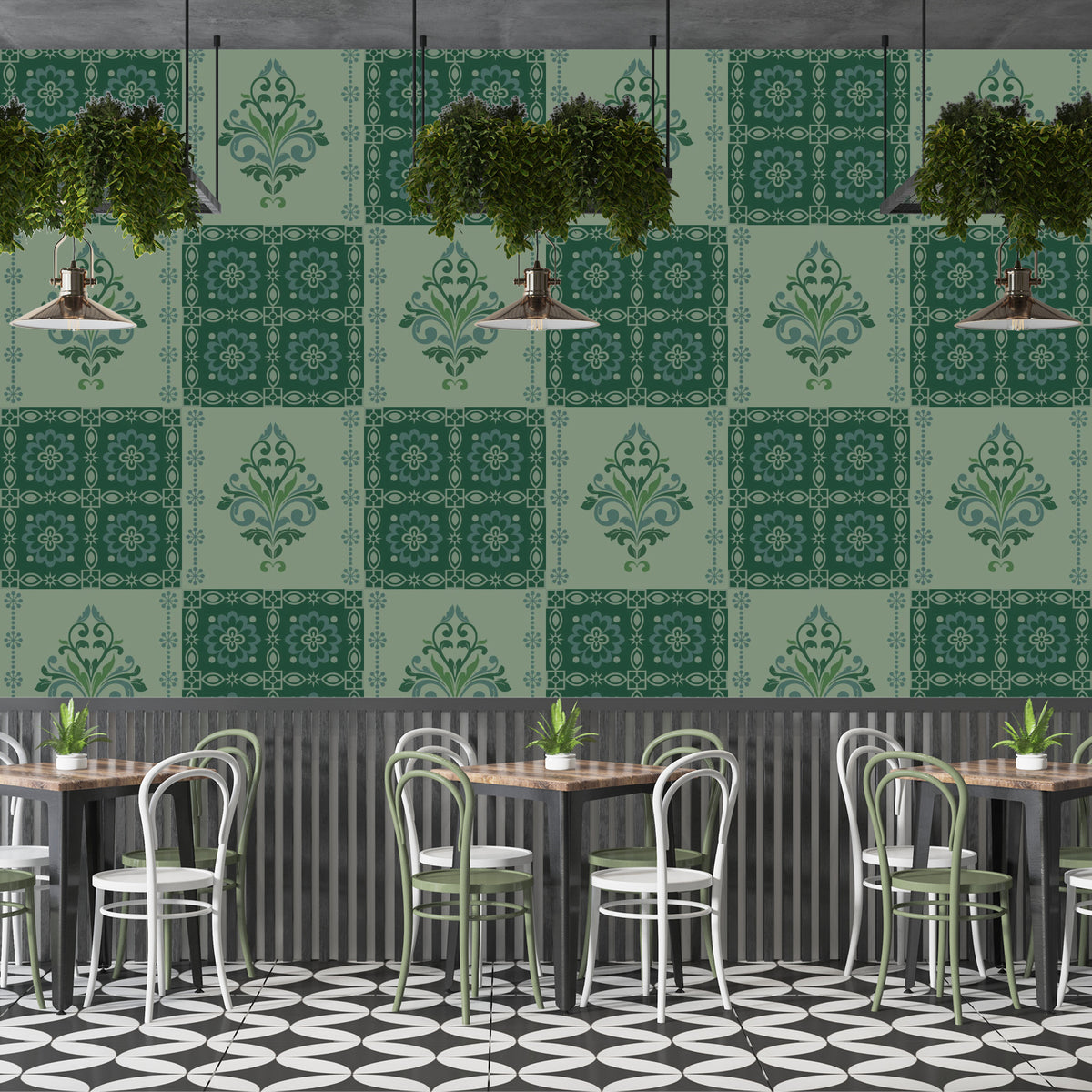 Floral Accent Tiles: Elegant Design Wallpaper | The Mural Story – The ...