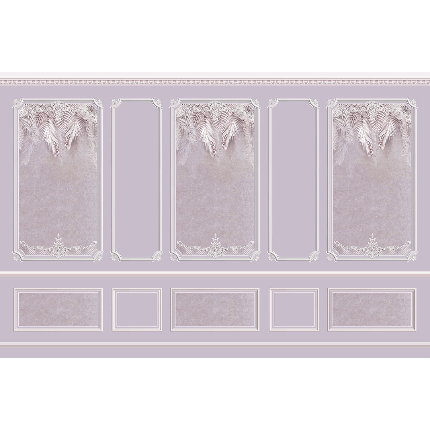 Luxurious 3d panels in lea - "3d" wallpaper mural-equal final