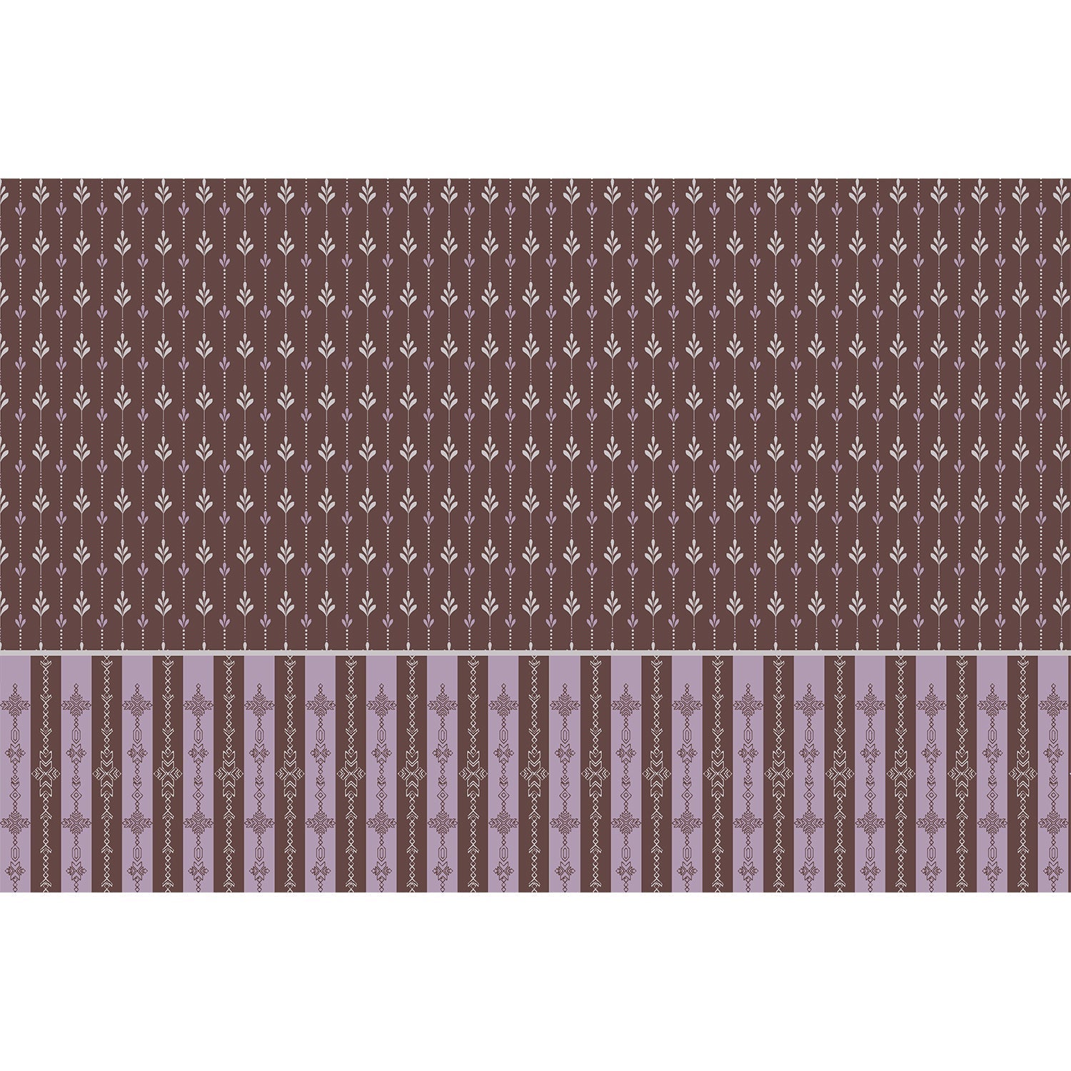 repeat-full-square Vertical arrow motifs and stripes in deep green with modern floating shelves and furniture - view 20 - final