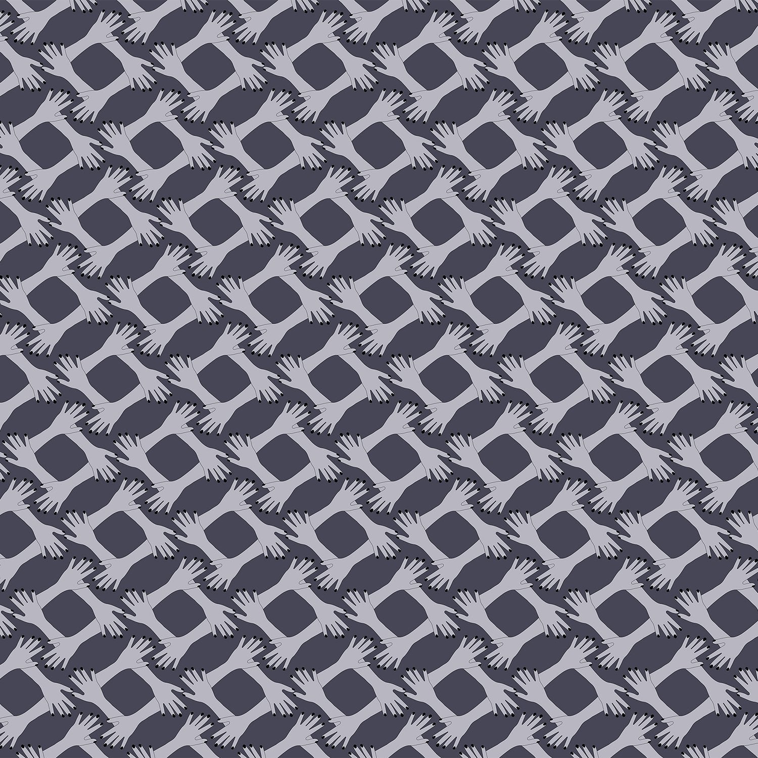 Blush pink geometric diamond lattice with delicate floral sprigs on modern interior wall - view 19 - final