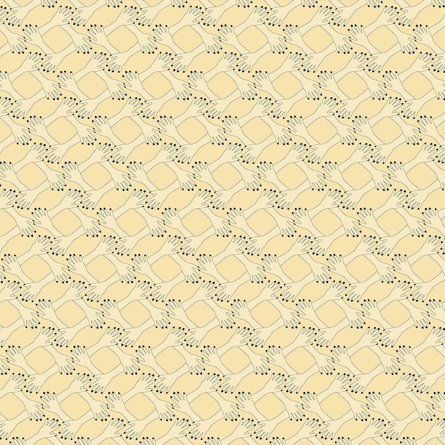 Blush pink geometric diamond lattice with delicate floral sprigs on modern interior wall - view 25 - final