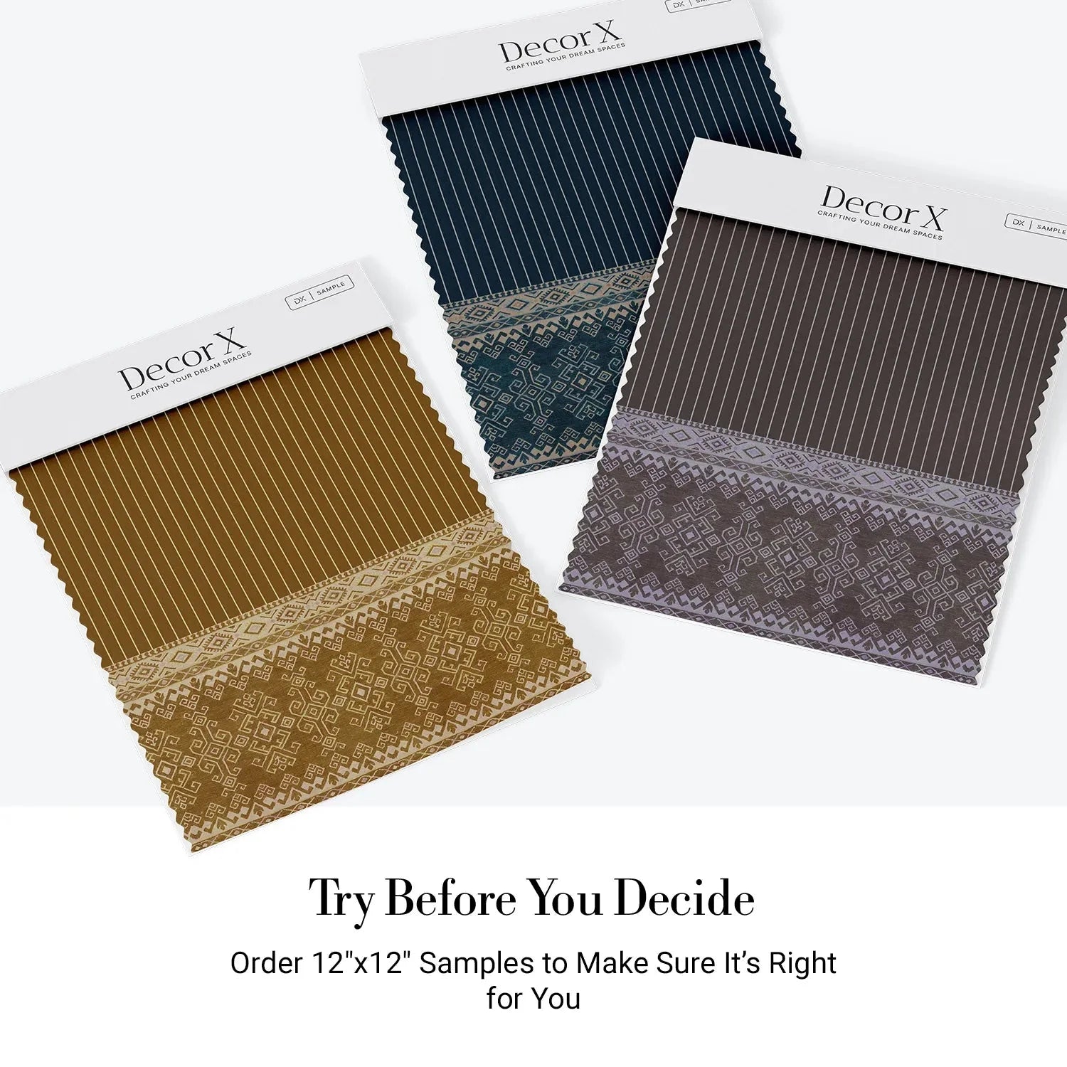 Traditional ethnic border design with vertical stripes in warm brown and gold tones - view 19 - final all-groups samples