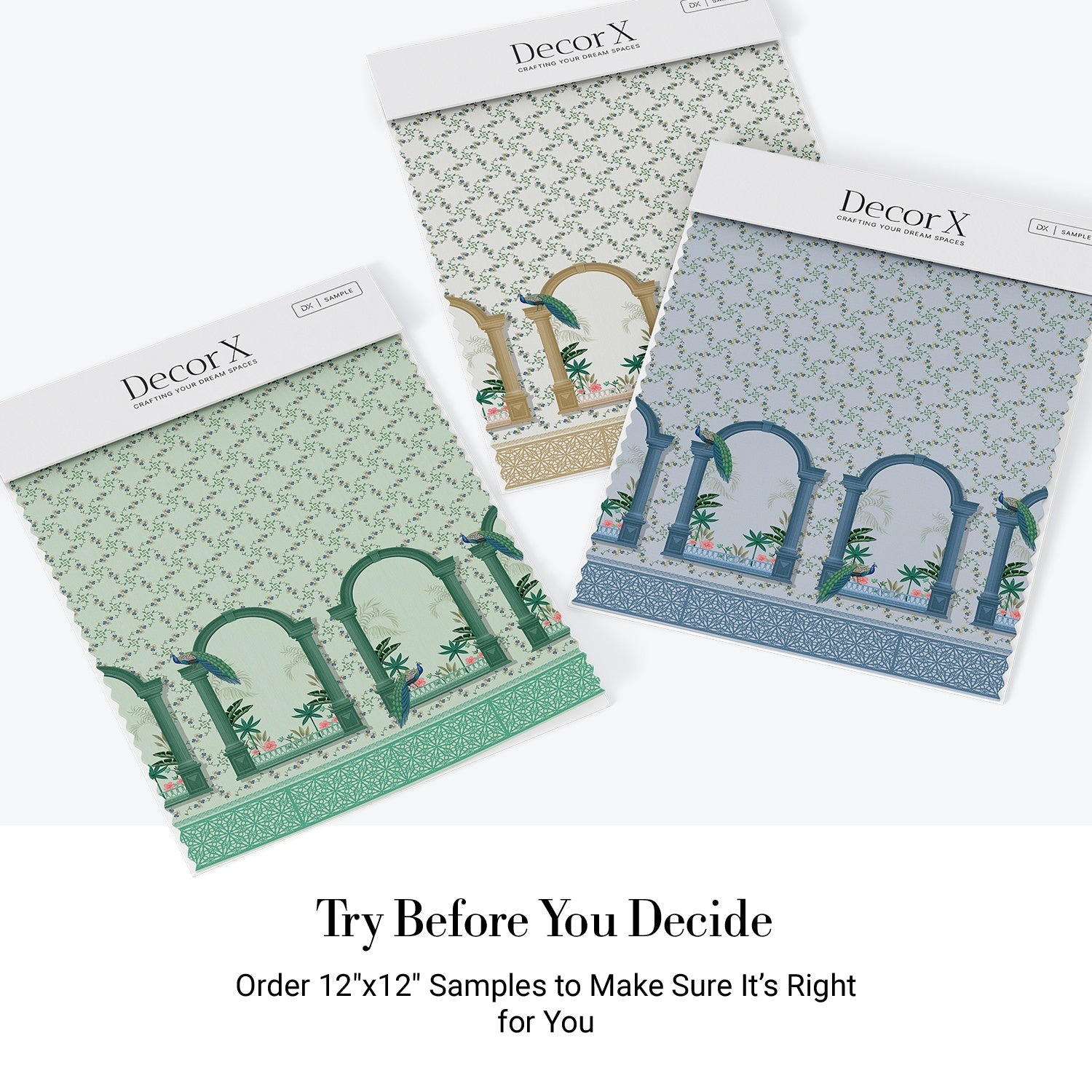 Vintage mint green arches with hummingbirds and floral vines create elegant tropical sanctuary - view 19 - final all-groups samples