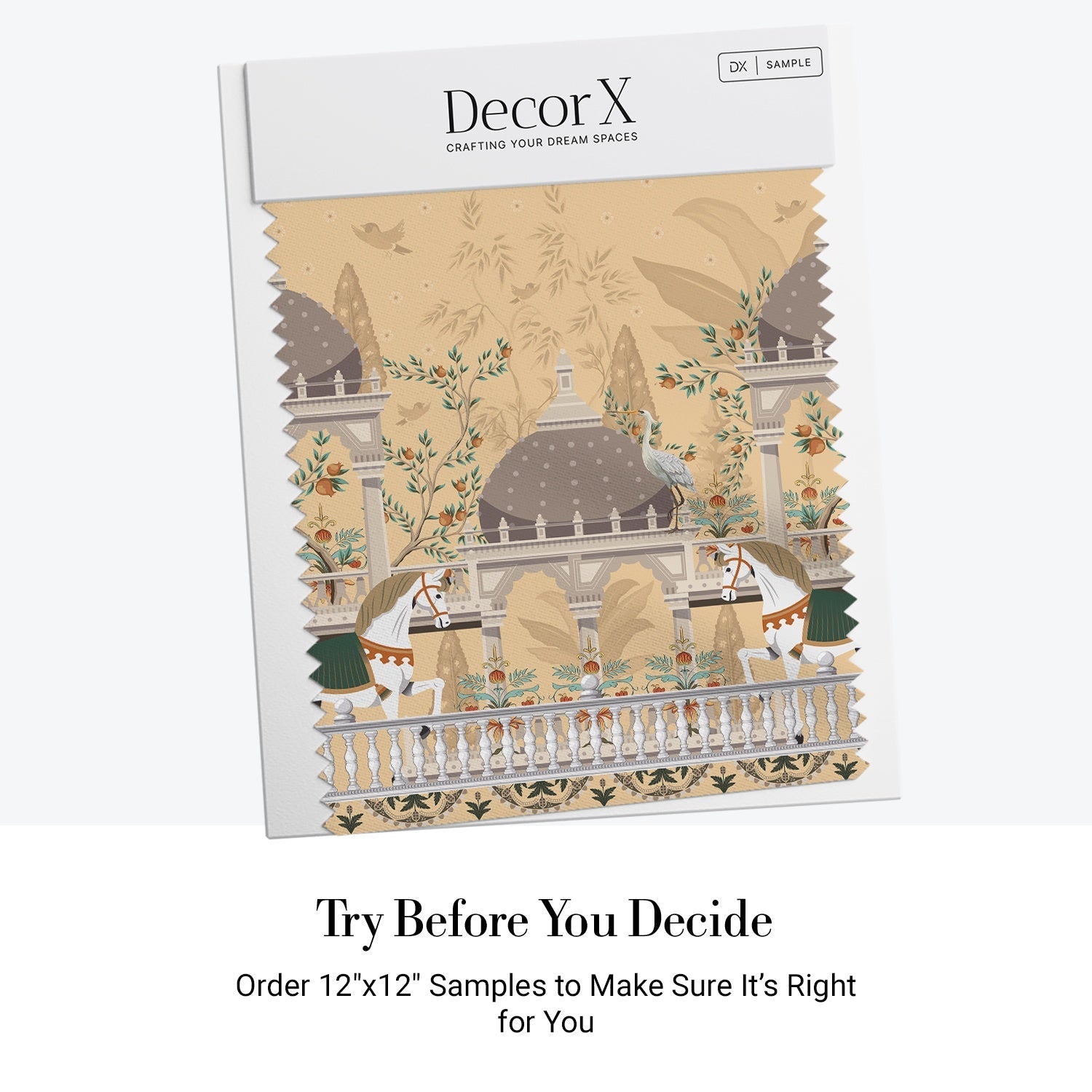 Elegant palace pavilions with domed architecture and horses amid botanical garden scenery - view 7 - final all-groups samples