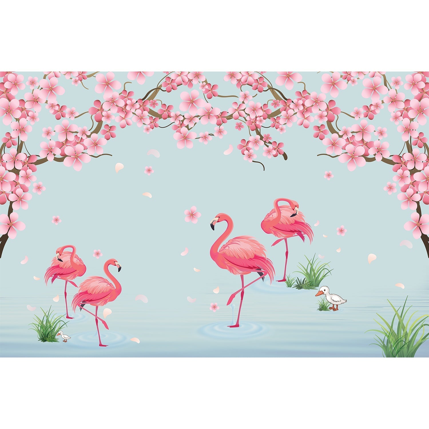 Serene lea fauna wallpaper mural-equal final