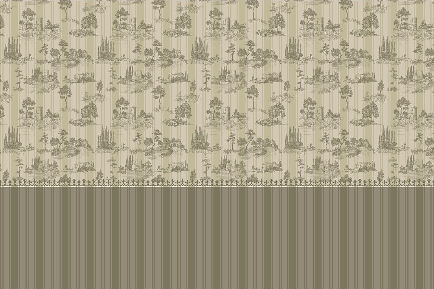 Scenic european landscape in lea - european wallpaper mural-inequal final