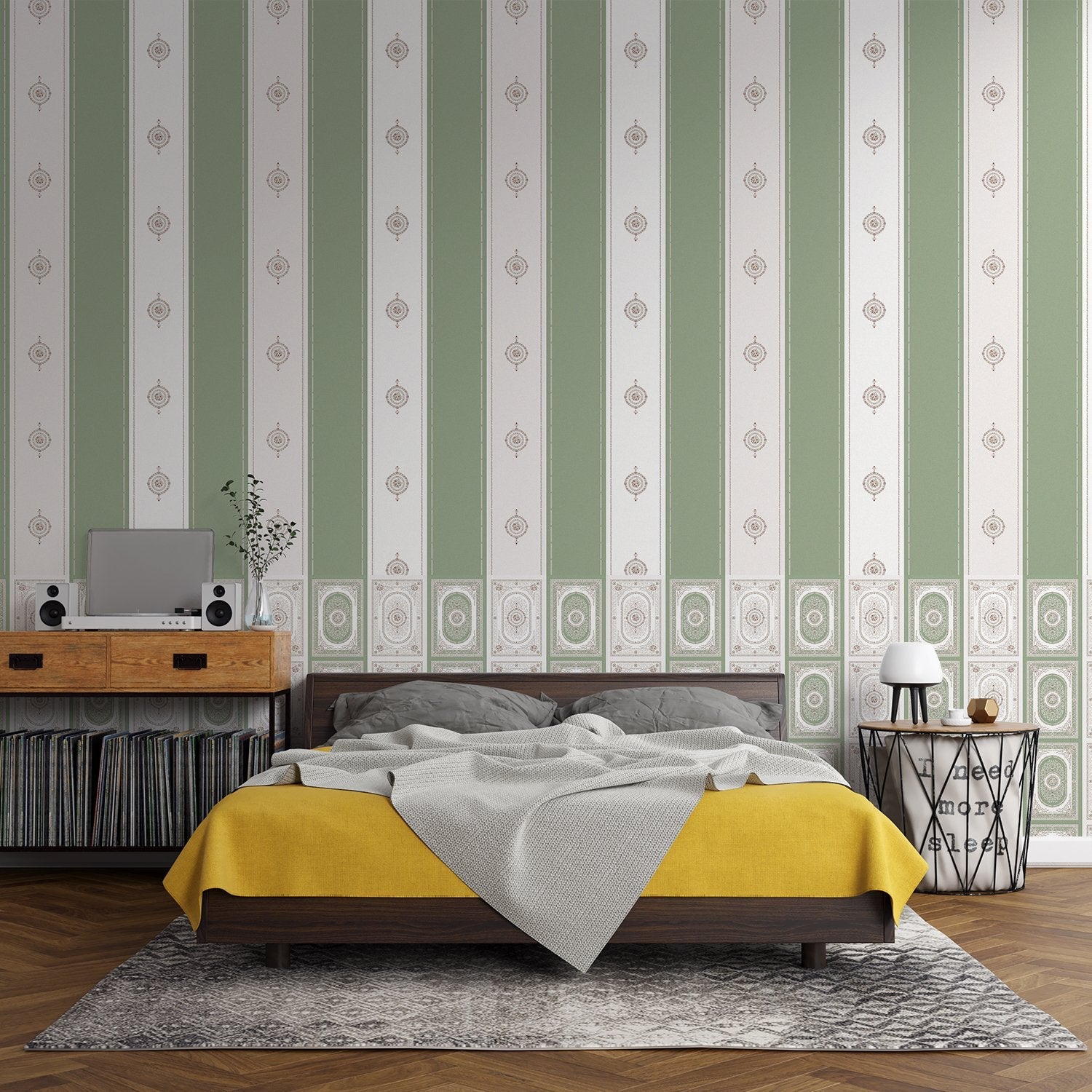 motifs wallpaper design - final bed-room