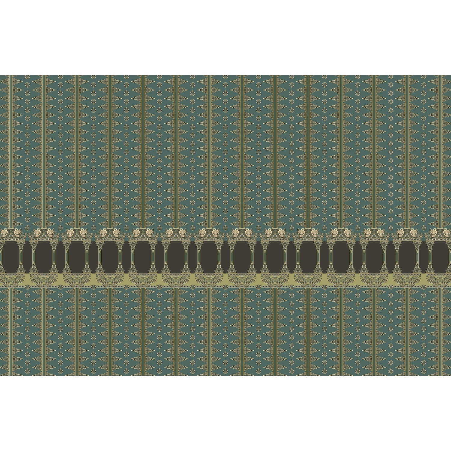 Ornamental arches in lea - "motifs" wallpaper mural-equal final