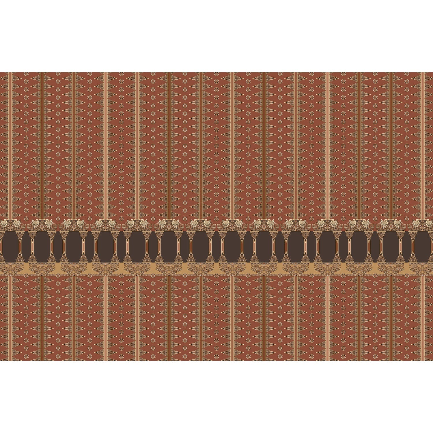 Ornamental arches in lea - "motifs" wallpaper mural-equal final