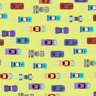 Colorful toy cars scattered on pink background creating playful repeating pattern for children - view 14 - final