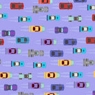 Colorful toy cars scattered on pink background creating playful repeating pattern for children - view 24 - final