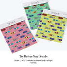 Colorful toy cars scattered on pink background creating playful repeating pattern for children - view 28 - final all-groups samples