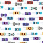 Colorful toy cars scattered on pink background creating playful repeating pattern for children - view 9 - final