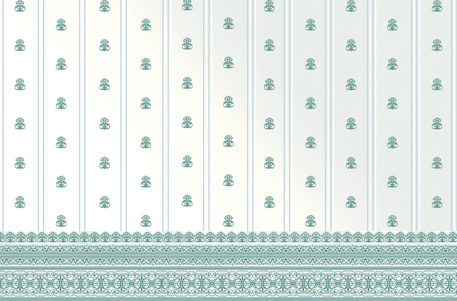 Soft lea damask stripe wallpaper mural-inequal final