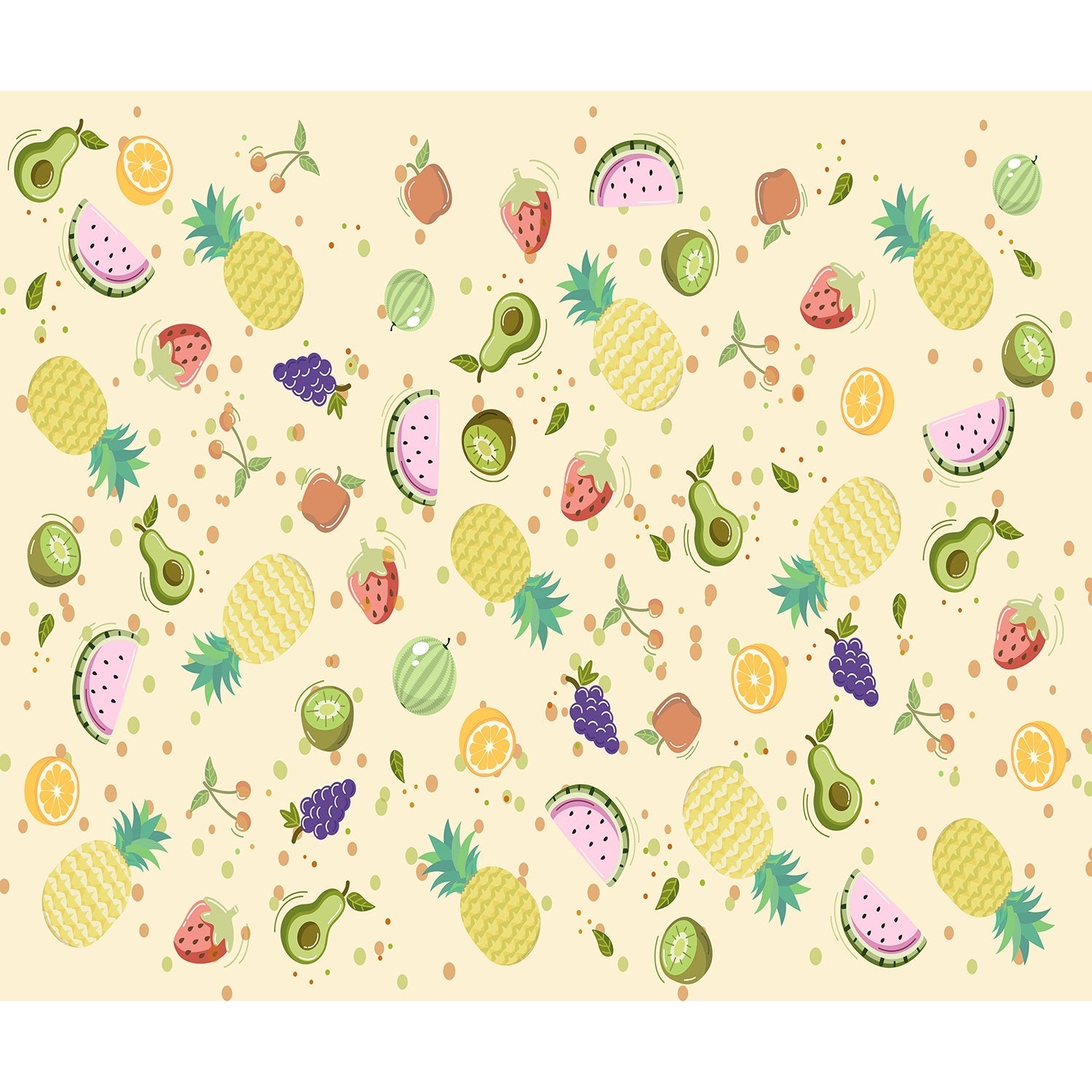 Juicy fruit fiesta design in lea - "hotels and cafes" wallpaper mural-equal final