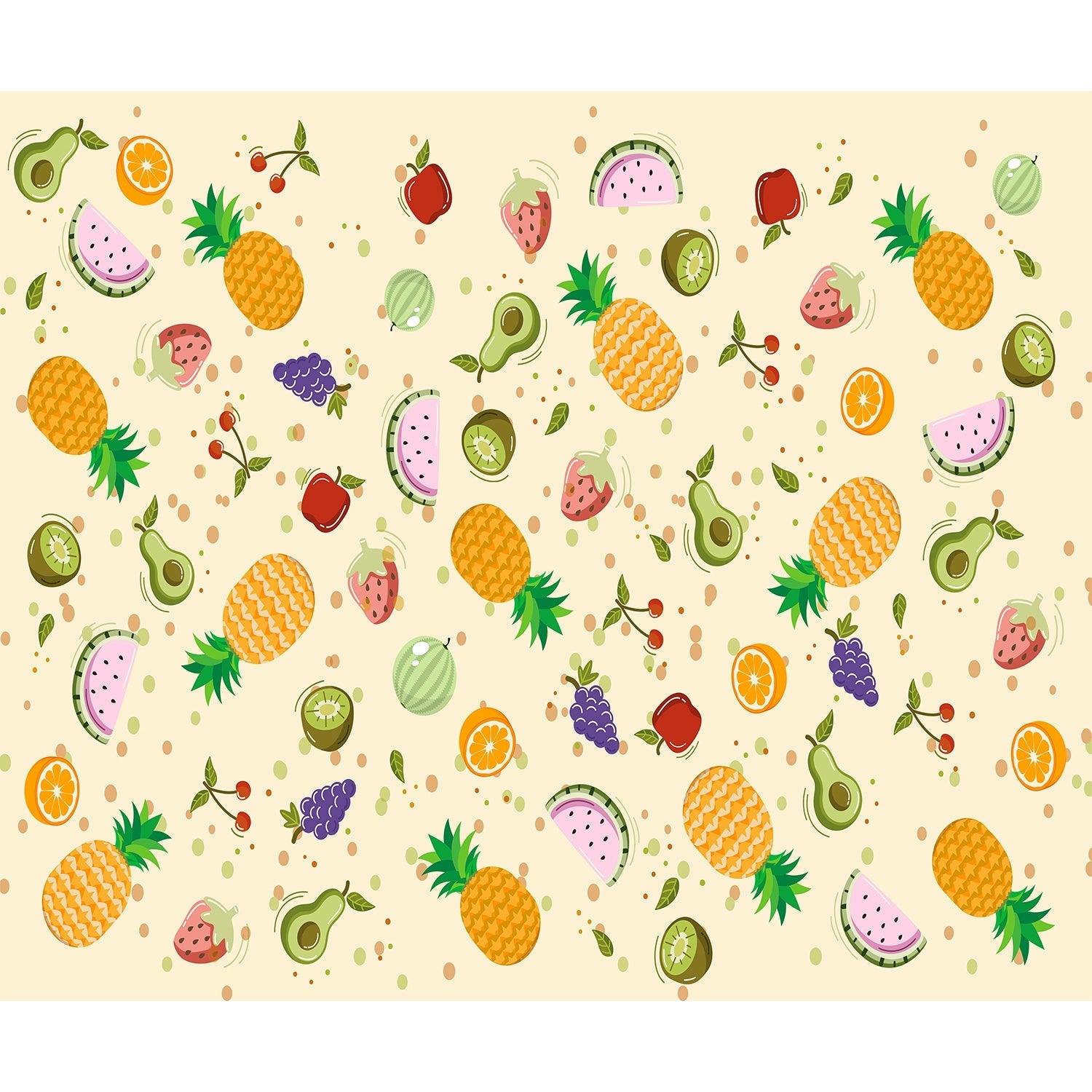 Juicy fruit fiesta design in lea - "hotels and cafes" wallpaper mural-equal final