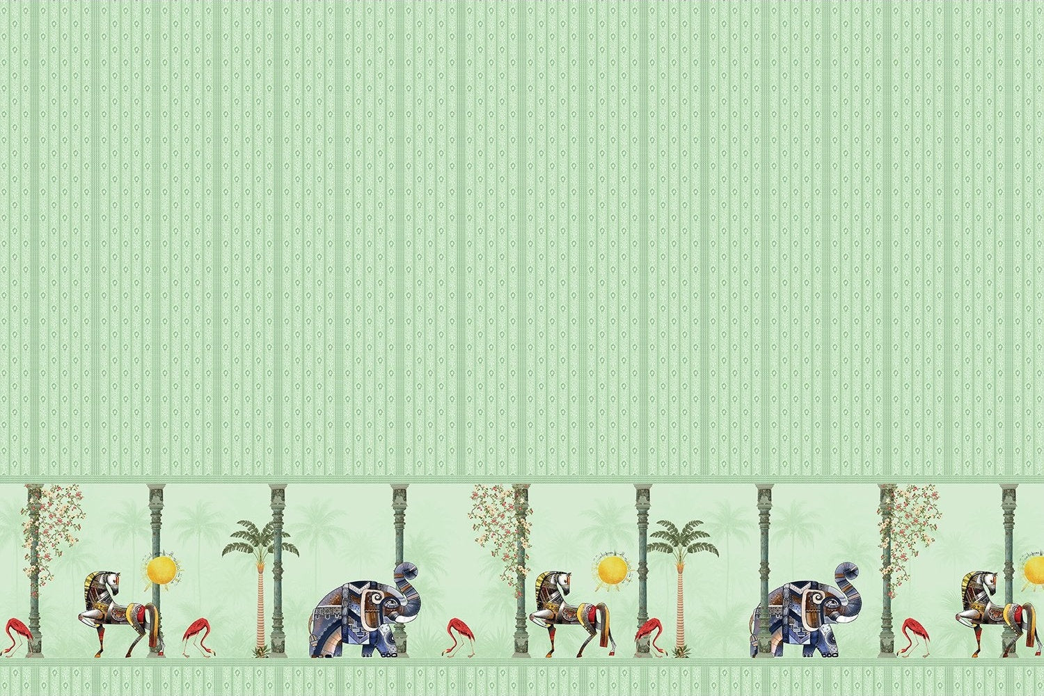 "Exotic heritage motifs in lea - motifs wallpaper mural-inequal final"