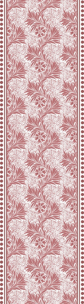 Vertical striped design with ornate carriages and delicate gray floral motifs in European style - view 17 - repeat-small - final