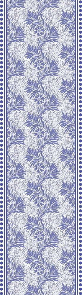 Vertical striped design with ornate carriages and delicate gray floral motifs in European style - view 22 - repeat-small - final