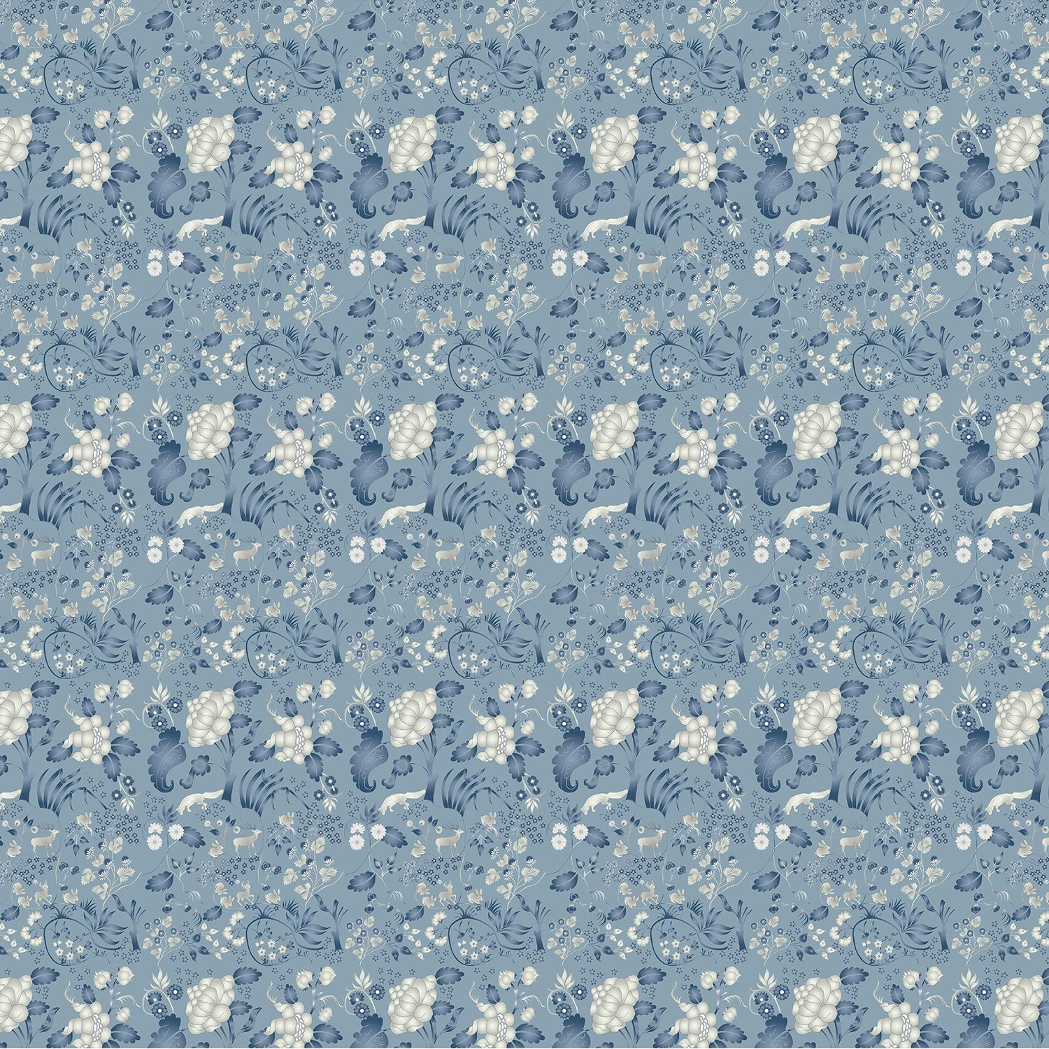 Delicate coral and beige floral pattern with climbing vines and whimsical botanical motifs - view 22 - final