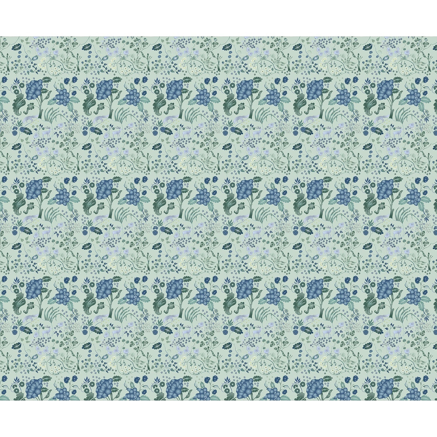 repeat-full-square Delicate coral and beige floral pattern with climbing vines and whimsical botanical motifs - view 28 - final