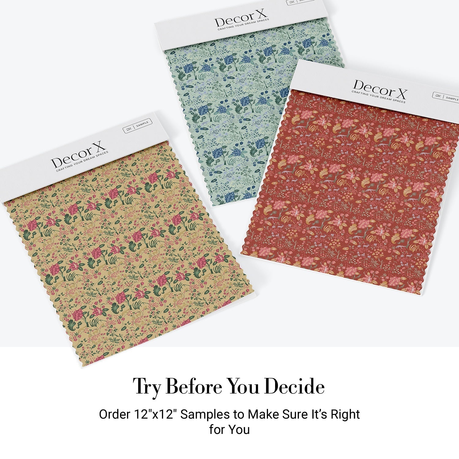 Delicate coral and beige floral pattern with climbing vines and whimsical botanical motifs - view 31 - final all-groups samples