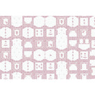 Symmetric bold geometric lea - "modern" wallpaper mural-equal final