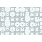Symmetric bold geometric lea - "modern" wallpaper mural-equal final