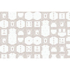 Symmetric bold geometric lea - "modern" wallpaper mural-equal final