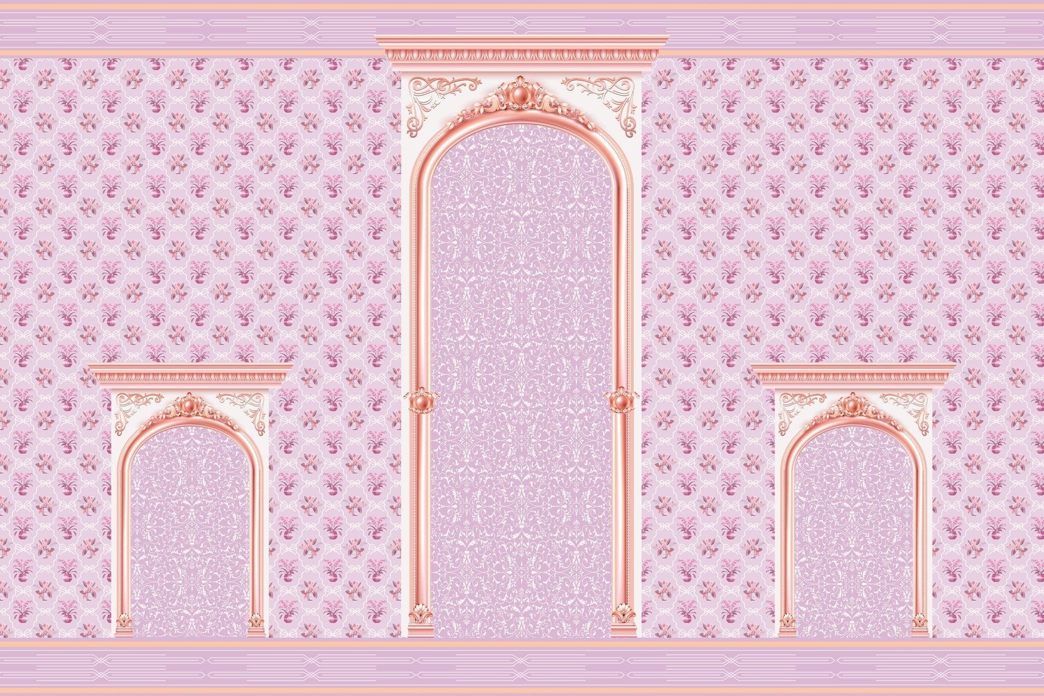 Exquisite bird vine nature wallpaper in lea - "retro and vintage" wallpaper mural-inequal final