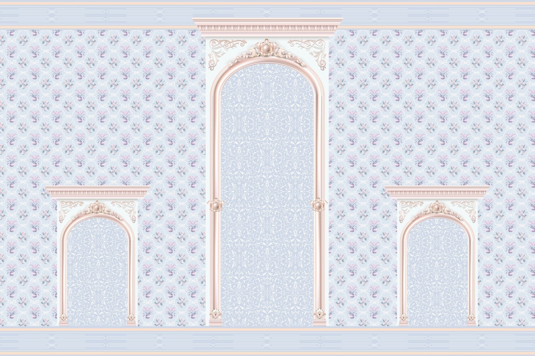 Exquisite bird vine nature wallpaper in lea - "retro and vintage" wallpaper mural-inequal final