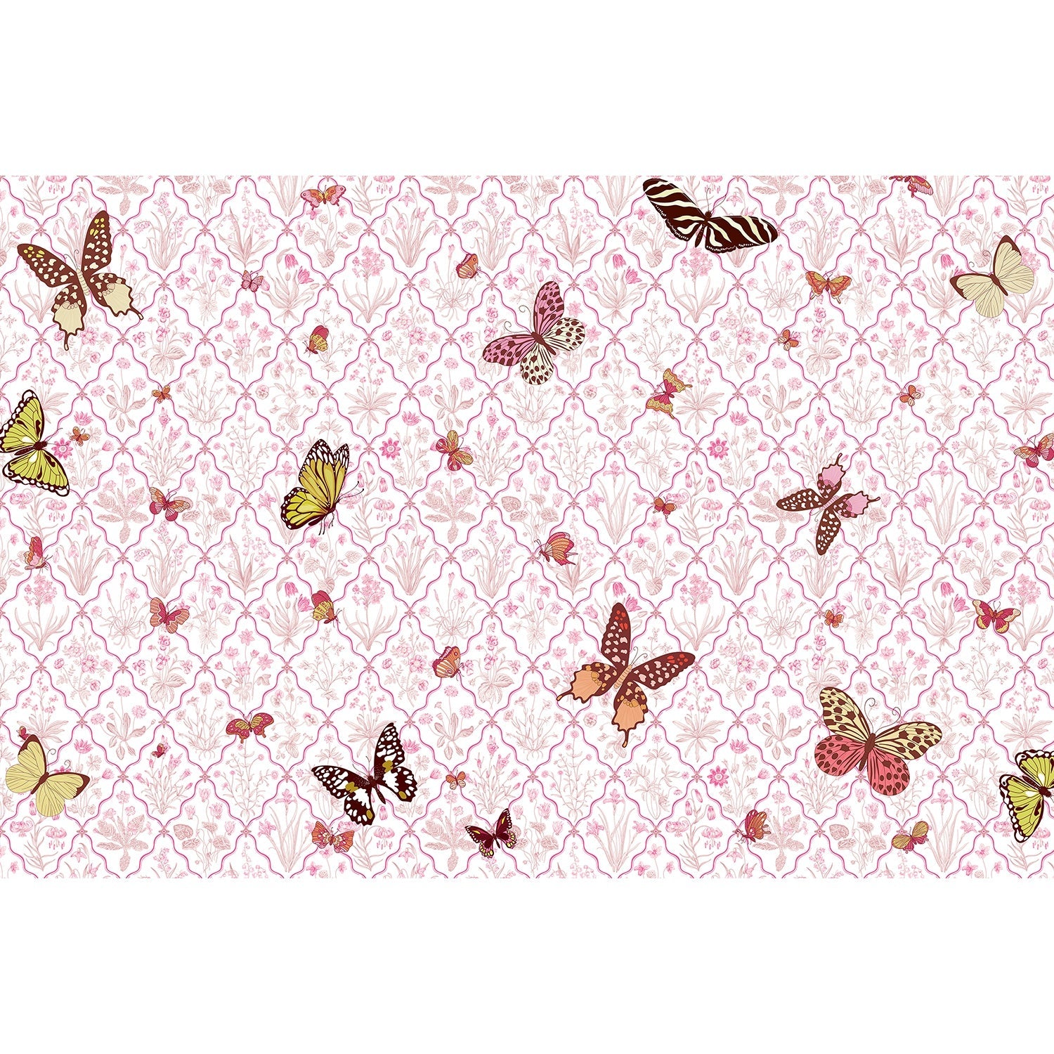 Butterfly garden enchanted lea - kids wallpaper mural-equal final