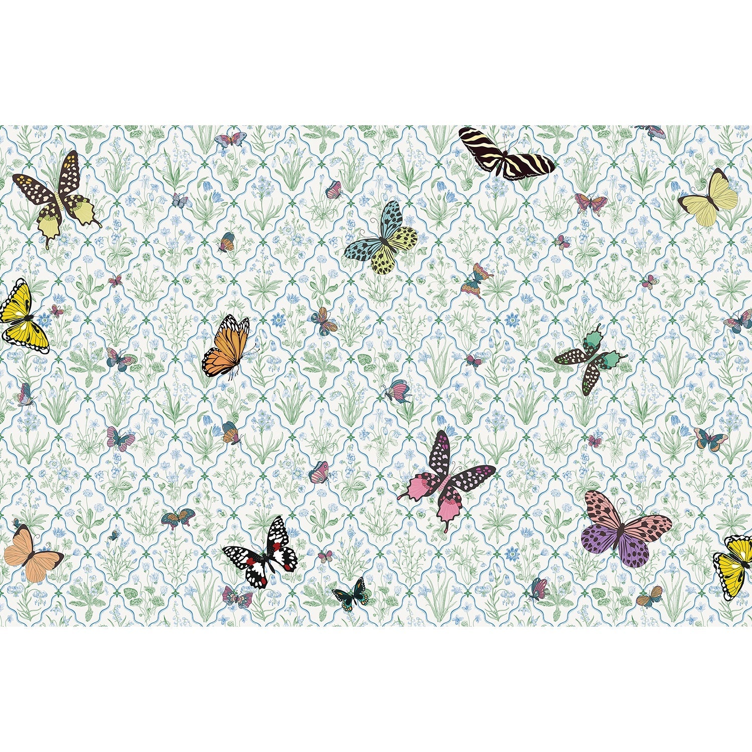 Butterfly garden enchanted lea - kids wallpaper mural-equal final