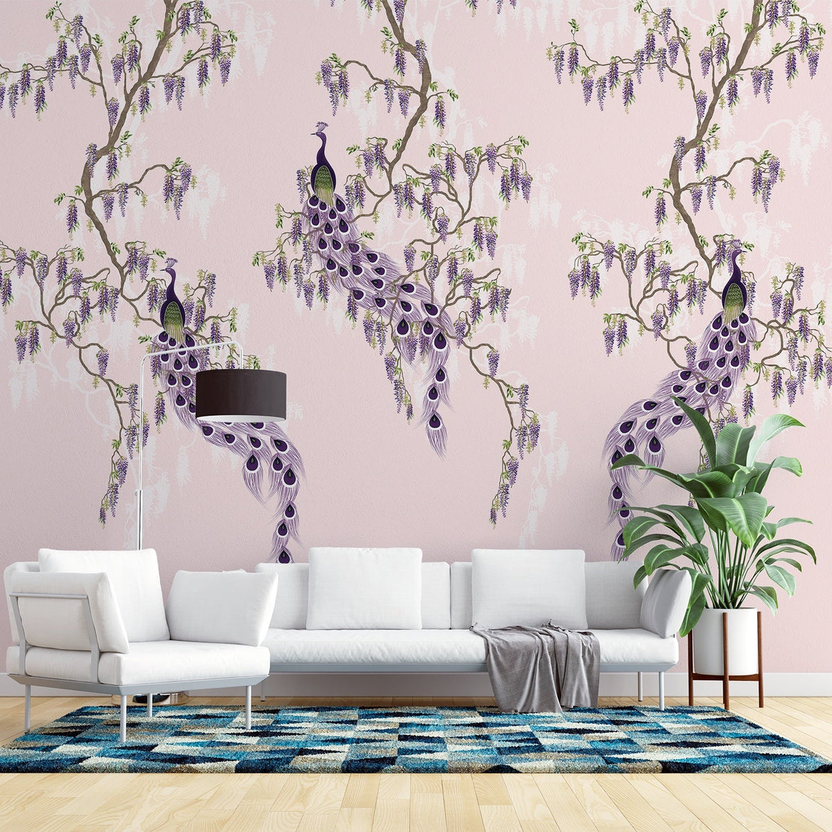 Wisteria Elegance – Nature’s Royal Palette Wallpaper | The Mural Story ...