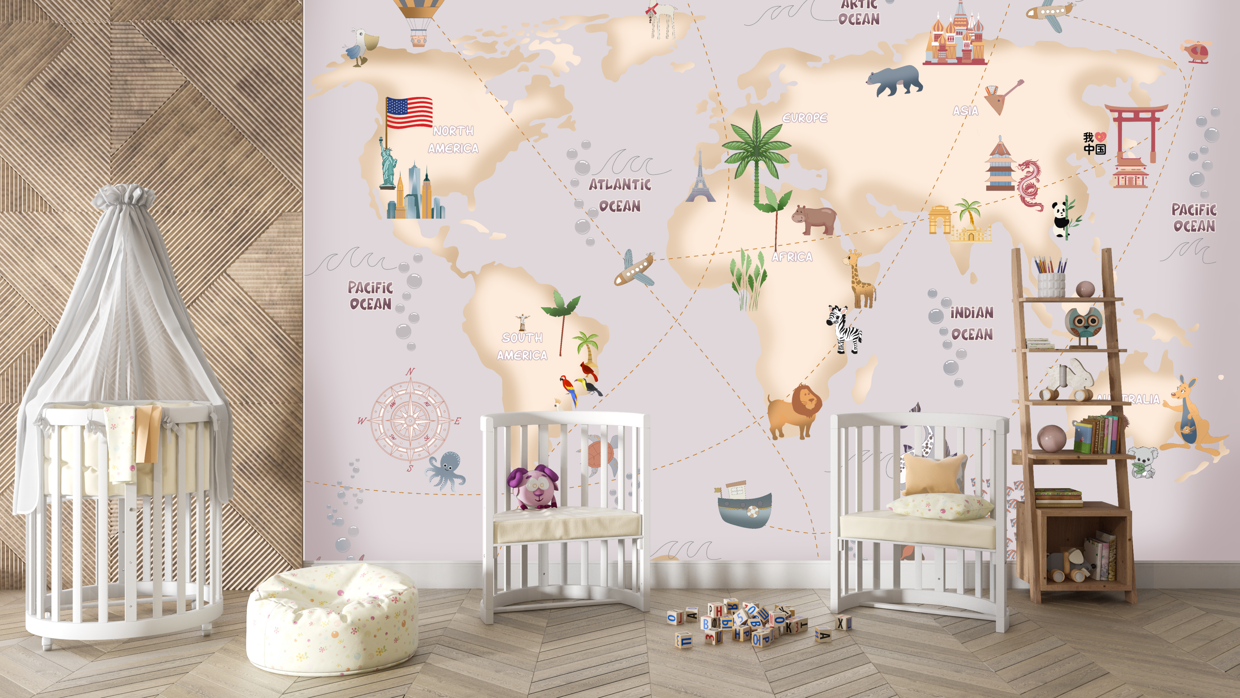 The Mural Story: Creating Whimsy with Kids Themed Wallpapers