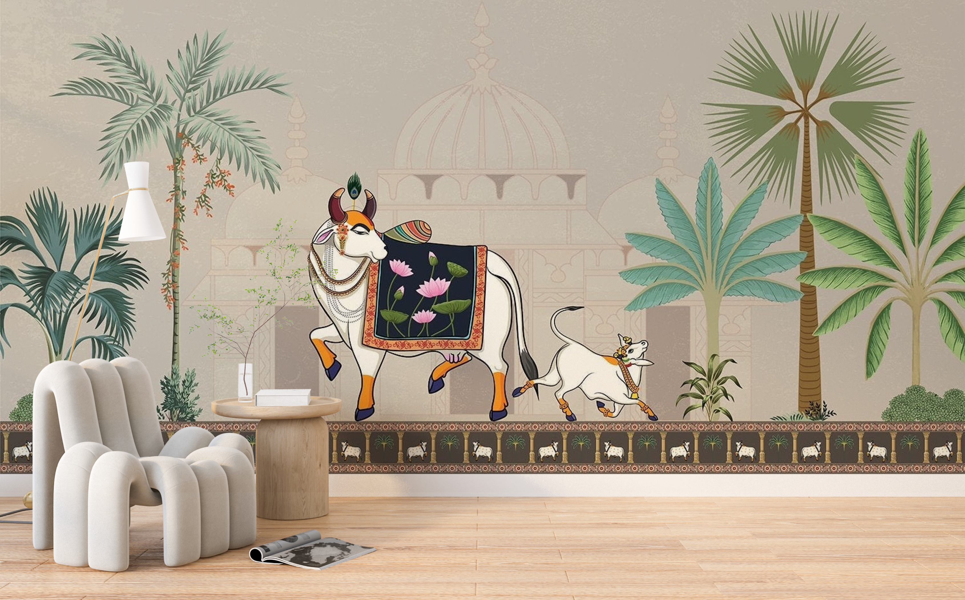 Sacred Pichwai Art Wallpaper