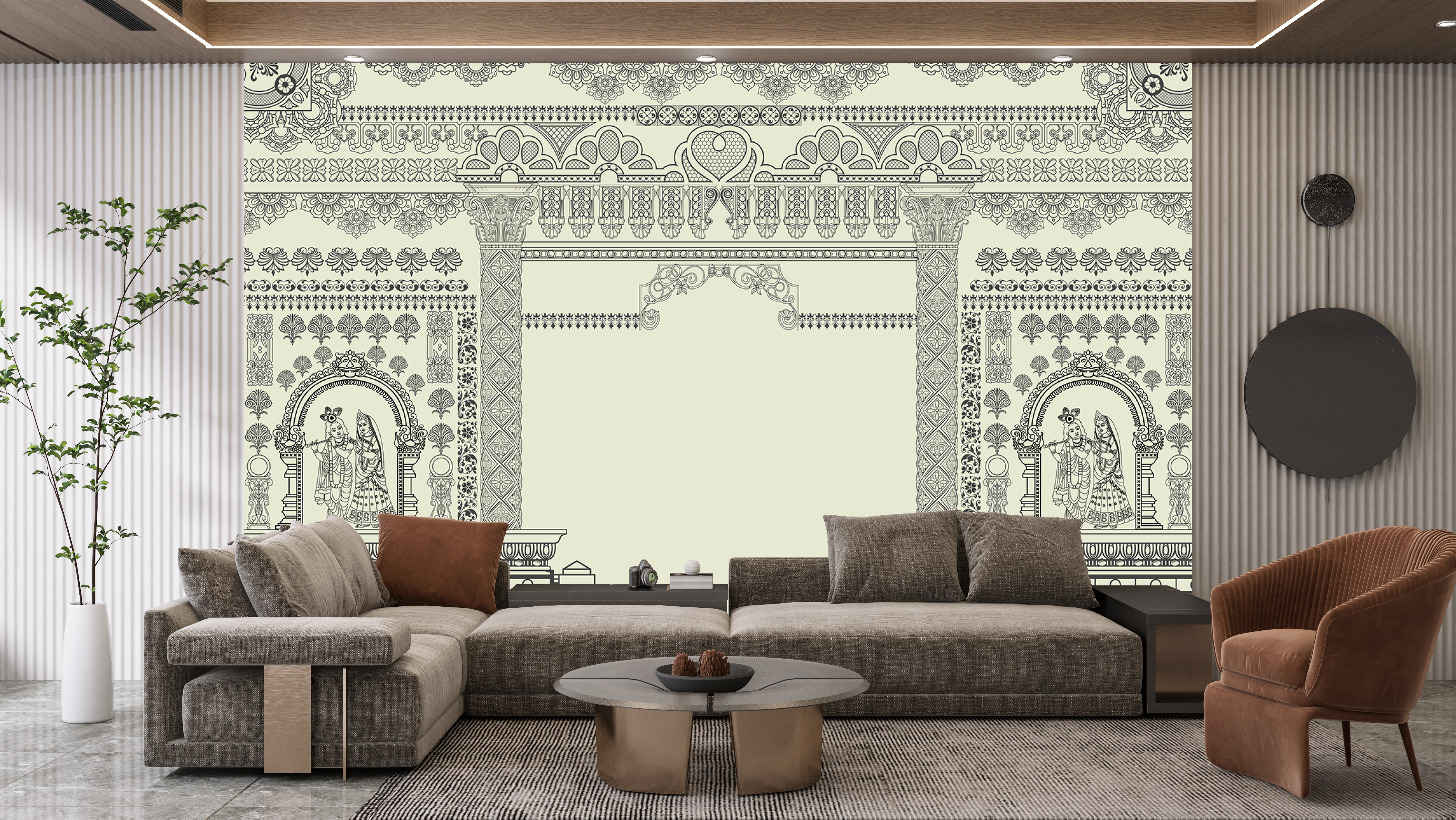 Embracing Indian Heritage with Traditional Wallpaper Designs