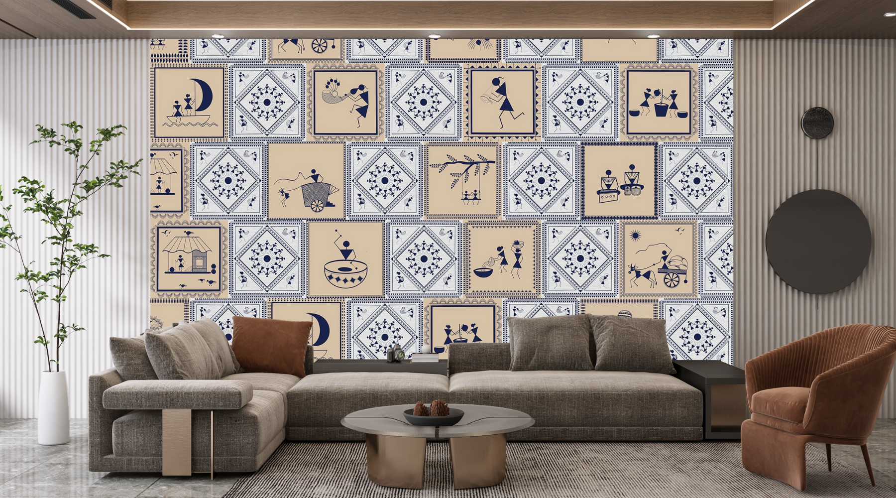 Warli Art: Celebrating the Heritage with Warli Art Inspired Wallpapers