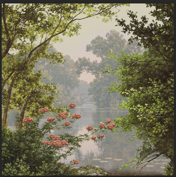 Enchanted Lakeside Haven Wallpaper