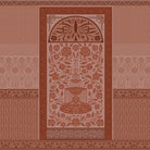 Ornate Art Nouveau fountain panel with symmetrical rose design in serene sage green tones - view 16 - final