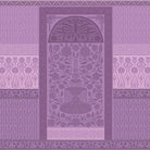 Ornate Art Nouveau fountain panel with symmetrical rose design in serene sage green tones - view 8 - final