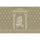 Saundaryam krishna Radha mural in beige - religion wallpaper mural-equal final