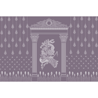 Radha Krishna mural in purple - religion wallpaper mural-equal final