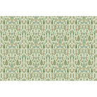 repeat-full-square Whimsical forest pattern with stylized cypress trees and folk art floral elements - view 16 - final
