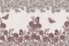 "Delicate floral design in lea - flora wallpaper mural-inequal final"