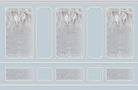 Luxurious 3d panels in lea - "3d" wallpaper mural-inequal final