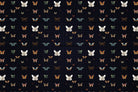 Graceful black butterfly wings on lea - "fauna" wallpaper mural-inequal final