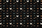Graceful black butterfly wings on lea - "fauna" wallpaper mural-inequal final